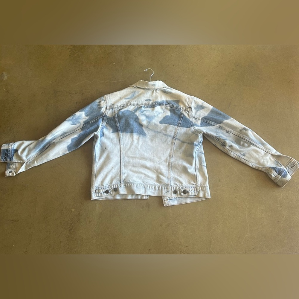 Oversized Vintage Denim Wash Dye Jacket